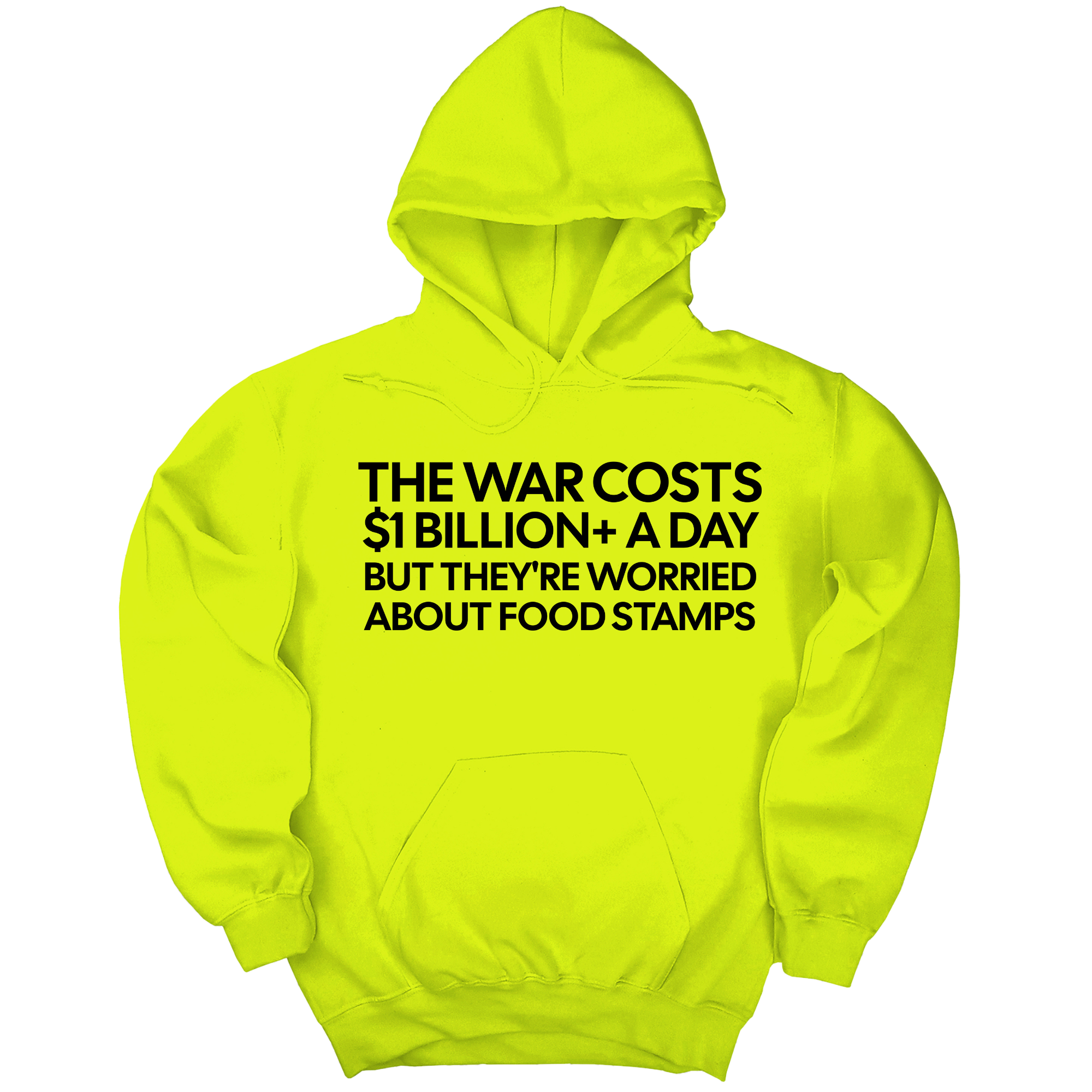 *HOODIE* The war costs $1 billion+ a day but they’re worried about food stamps Unisex Hoodie-Hoodie-The Original God Ain't Petty But I Am