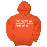 *HOODIE* They Ended DEI and Immediately Proved Why It Existed Unisex Hoodie-Hoodie-The Original God Ain't Petty But I Am