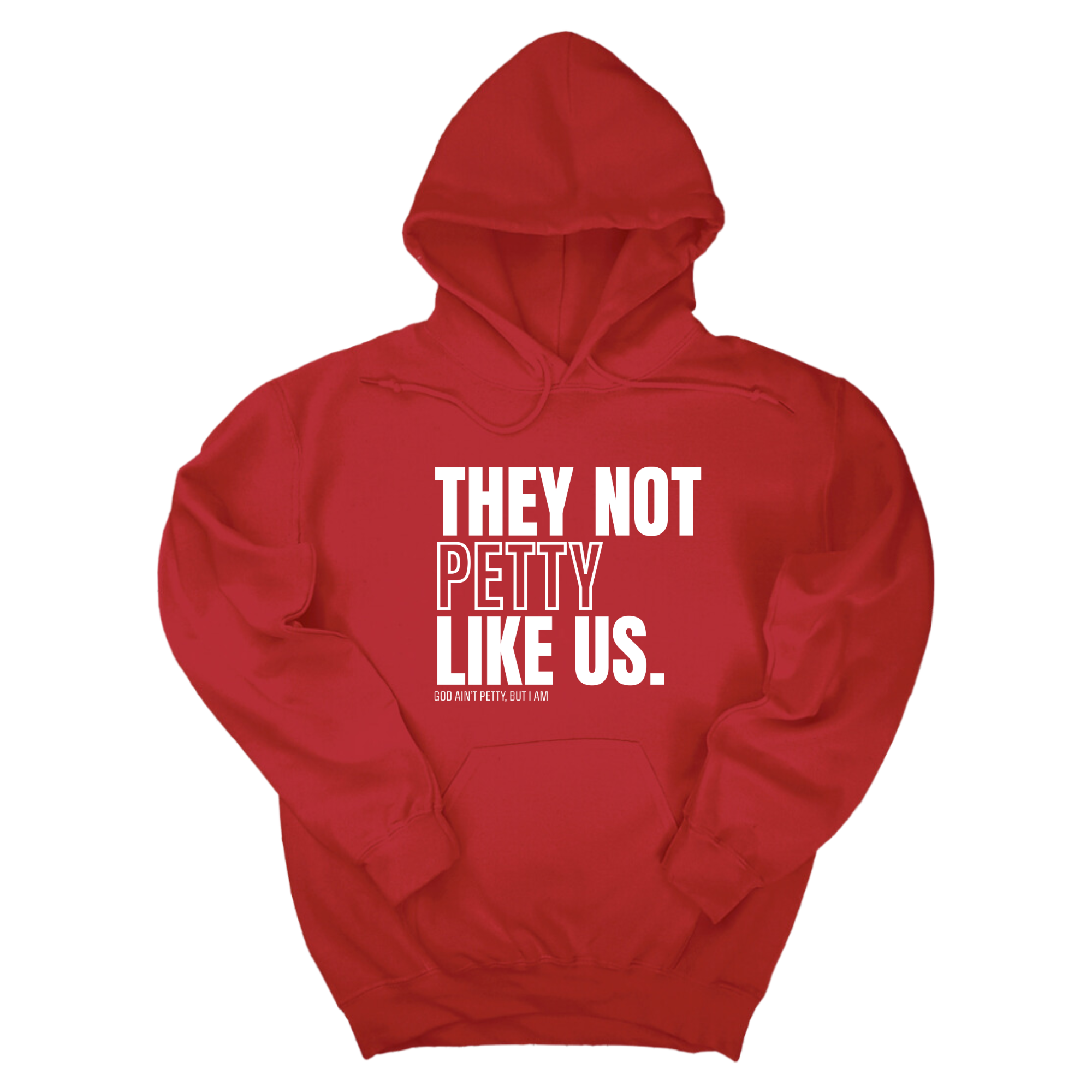 *HOODIE* They Not Petty Like Us Unisex Hoodie-Hoodie-The Original God Ain't Petty But I Am