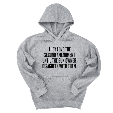 *HOODIE* They love the Second Amendment until the gun owner disagrees with them Unisex Hoodie-Hoodie-The Original God Ain't Petty But I Am