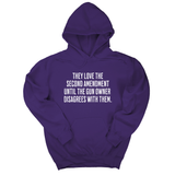 *HOODIE* They love the Second Amendment until the gun owner disagrees with them Unisex Hoodie-Hoodie-The Original God Ain't Petty But I Am