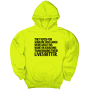 *HOODIE* They voted for someone who cares more about his name on a building than making their lives better Unisex Hoodie-Hoodie-The Original God Ain't Petty But I Am