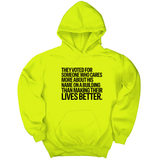 *HOODIE* They voted for someone who cares more about his name on a building than making their lives better Unisex Hoodie-Hoodie-The Original God Ain't Petty But I Am
