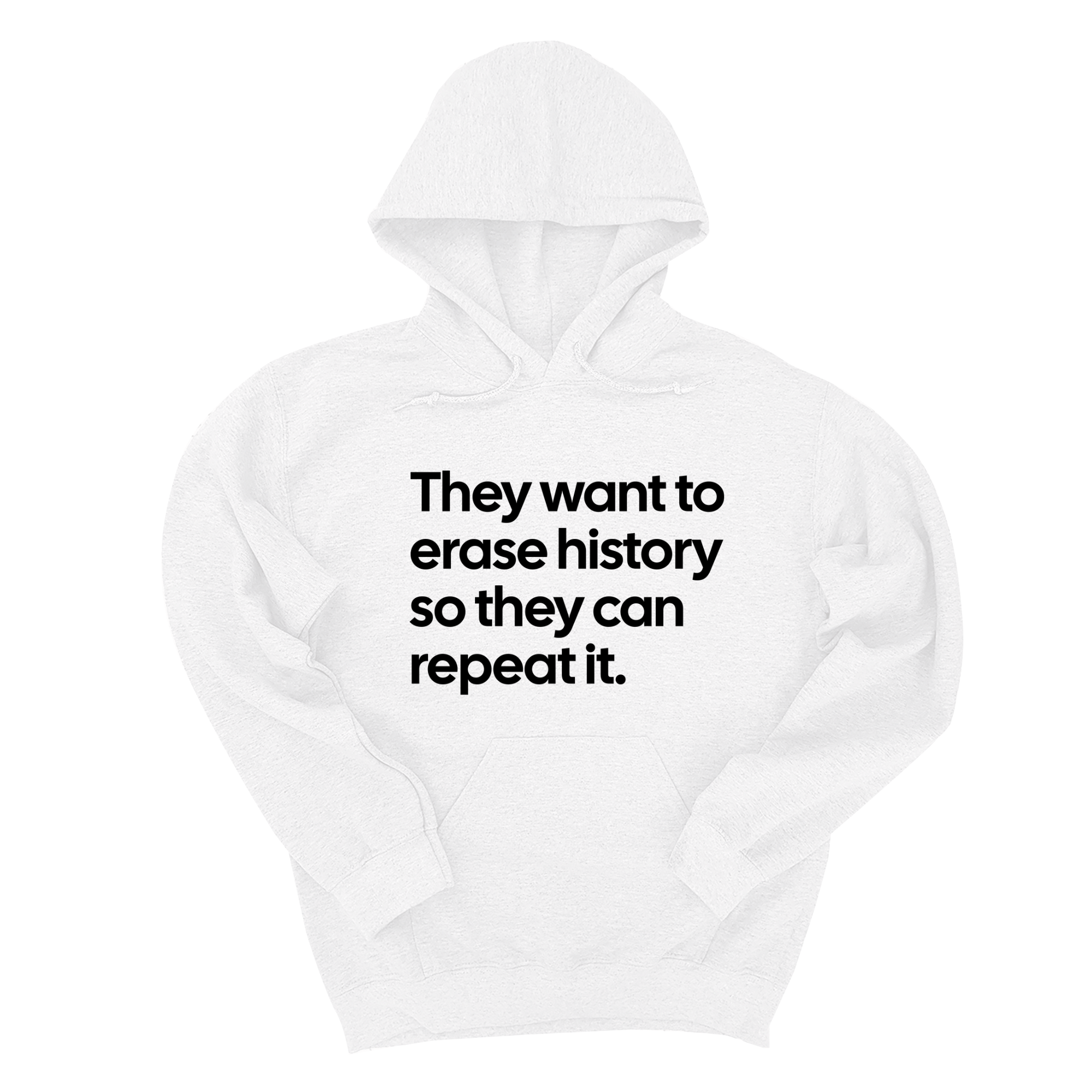 *HOODIE* They want to erase history so they can repeat it Unisex Hoodie-Hoodie-The Original God Ain't Petty But I Am
