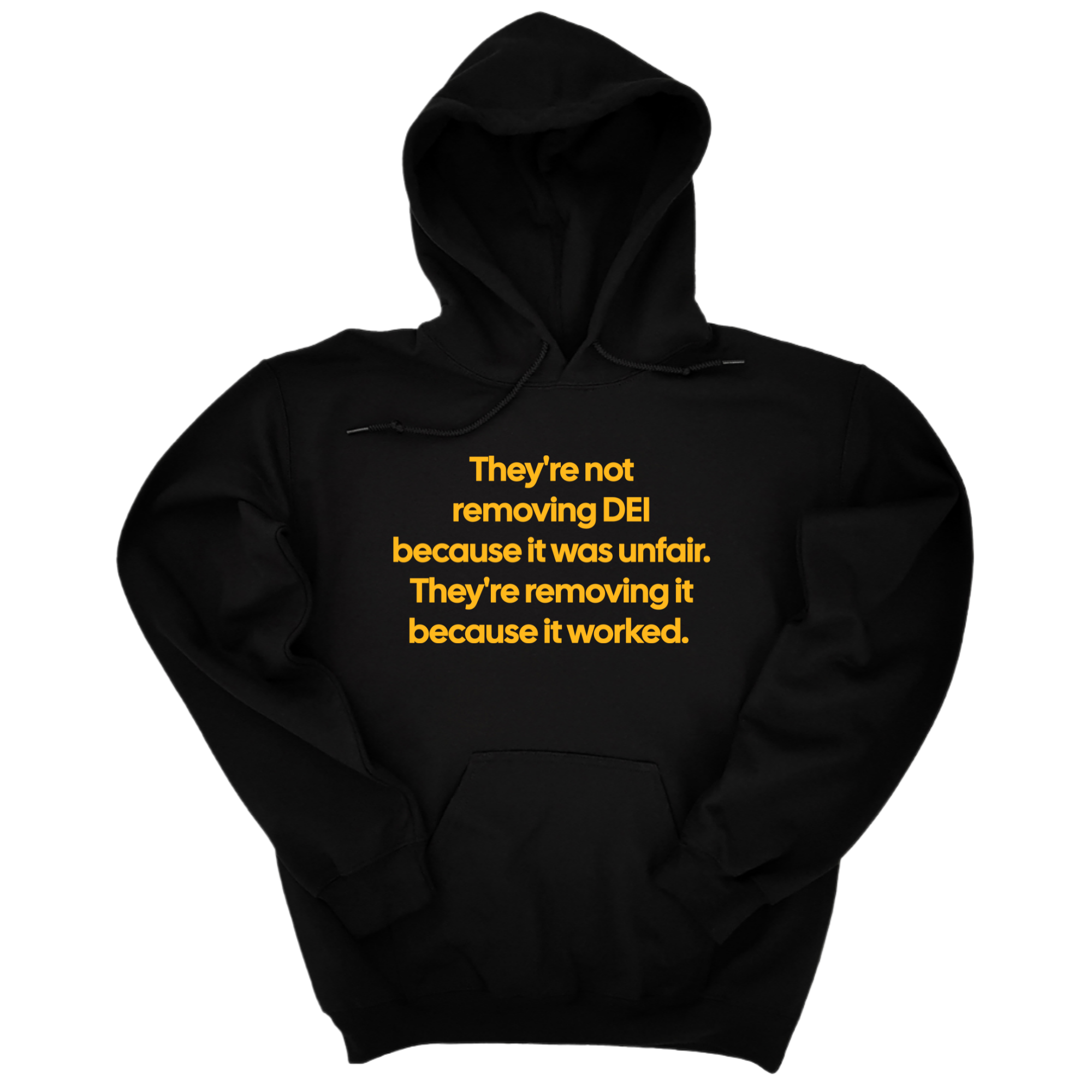 *HOODIE* They're Not Removing DEI Because It Was Unfair, They're Removing It Because It Worked Unisex Hoodie-Hoodie-The Original God Ain't Petty But I Am