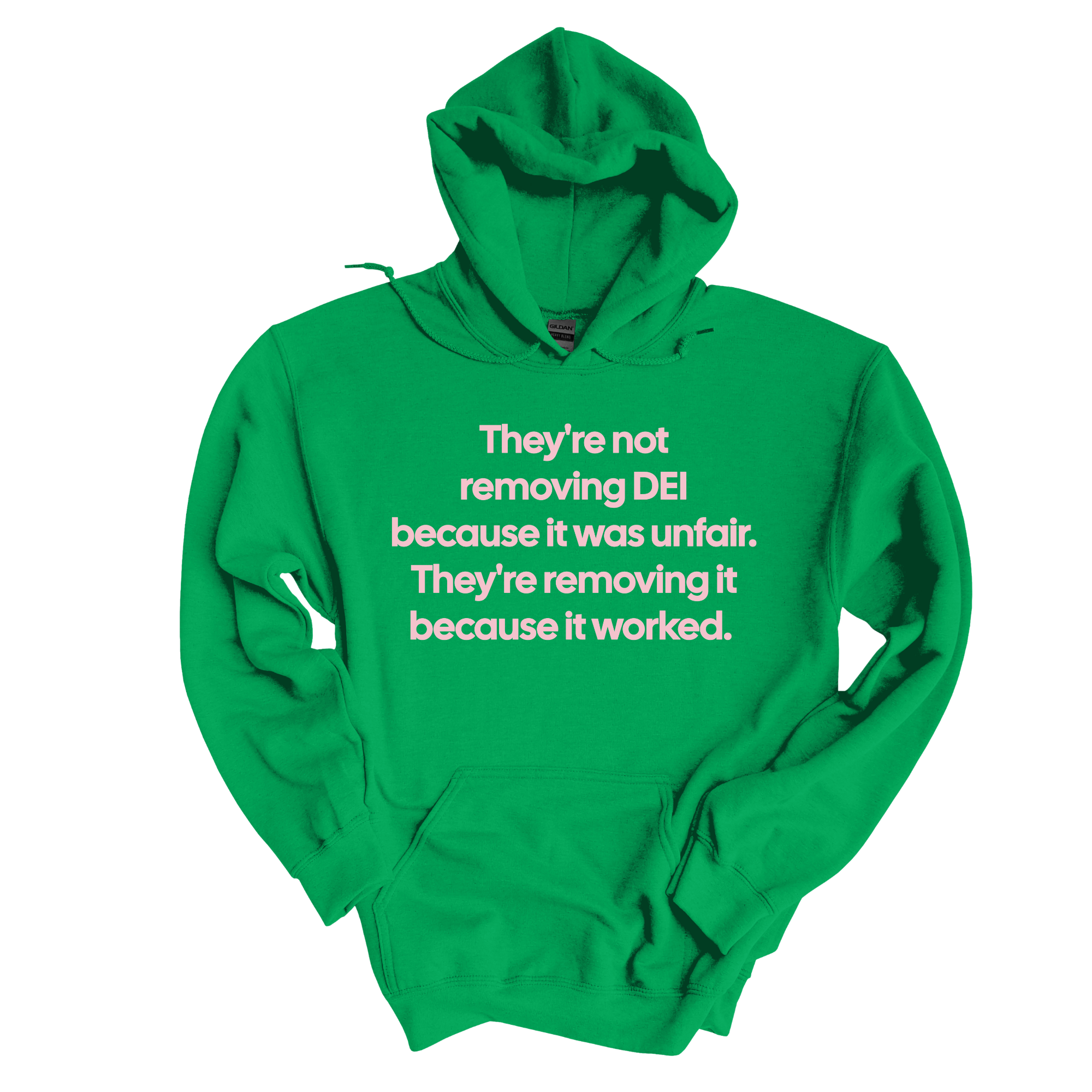 *HOODIE* They're Not Removing DEI Because It Was Unfair, They're Removing It Because It Worked Unisex Hoodie-Hoodie-The Original God Ain't Petty But I Am