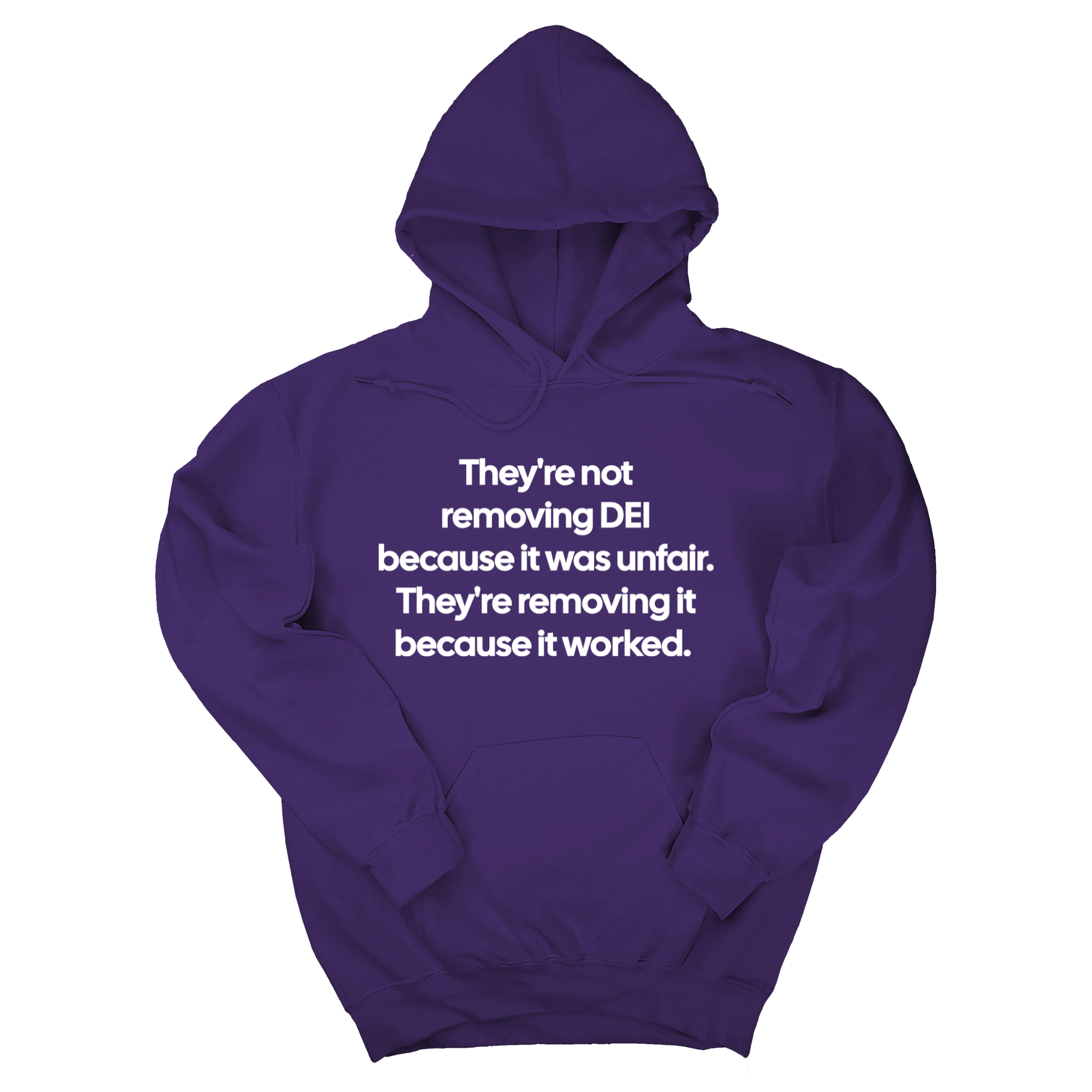 *HOODIE* They're Not Removing DEI Because It Was Unfair, They're Removing It Because It Worked Unisex Hoodie-Hoodie-The Original God Ain't Petty But I Am