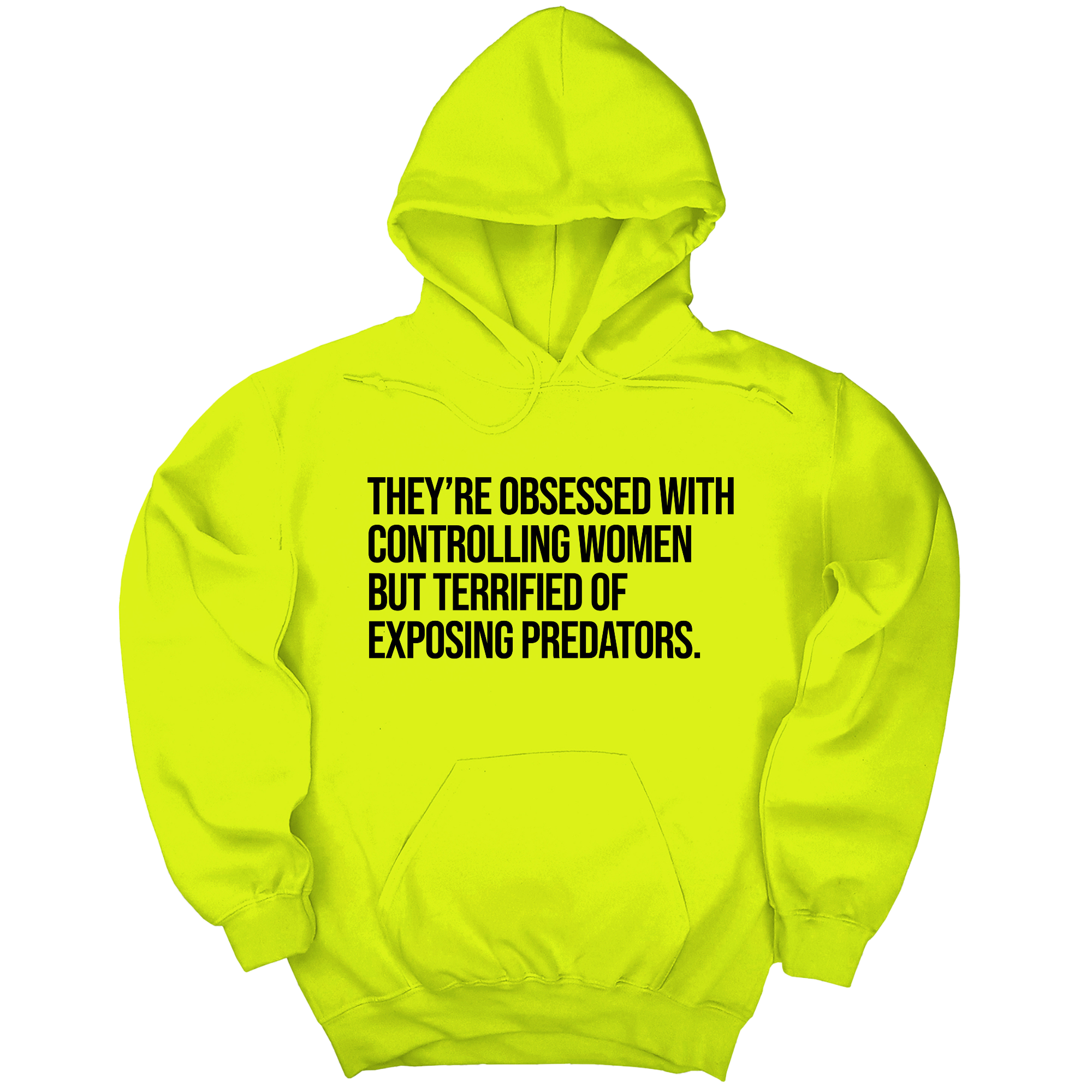 *HOODIE* They’re Obsessed with Controlling Women but Terrified of Exposing Predators Unisex Hoodie-Hoodie-The Original God Ain't Petty But I Am