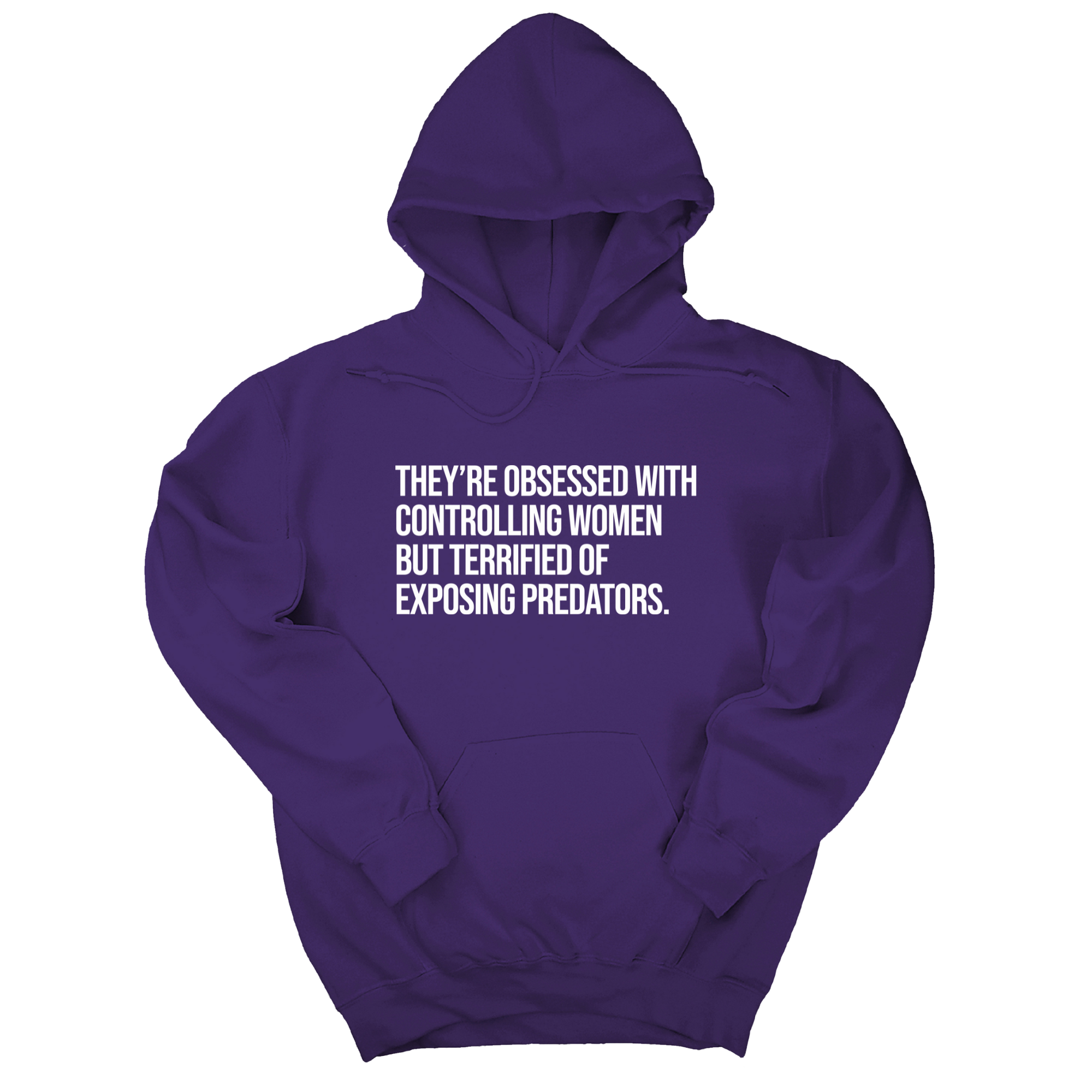 *HOODIE* They’re Obsessed with Controlling Women but Terrified of Exposing Predators Unisex Hoodie-Hoodie-The Original God Ain't Petty But I Am