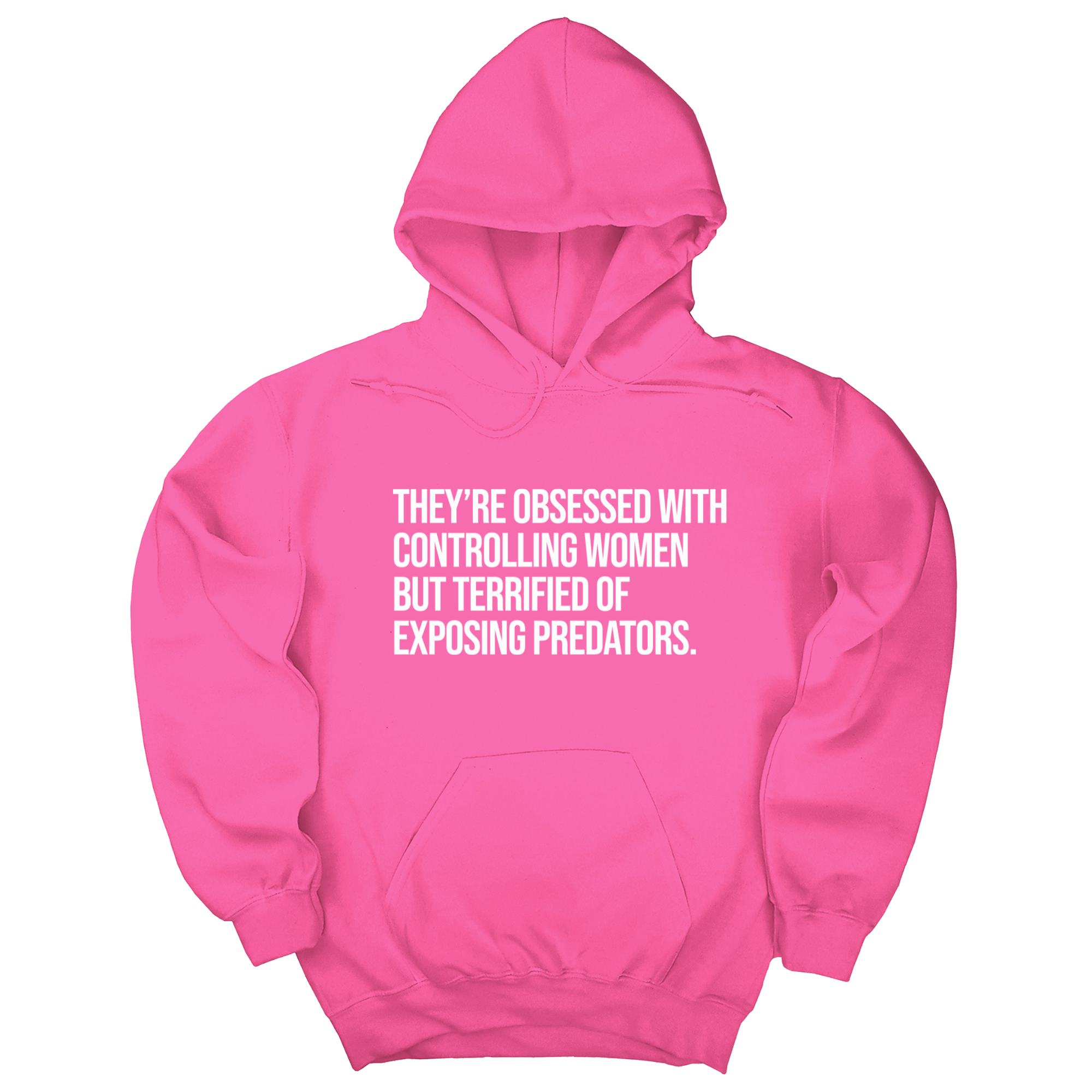 *HOODIE* They’re Obsessed with Controlling Women but Terrified of Exposing Predators Unisex Hoodie-Hoodie-The Original God Ain't Petty But I Am