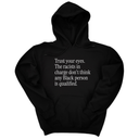 *HOODIE* Trust your eyes. The racists in charge don't think any Black person is qualified Unisex Hoodie-Hoodie-The Original God Ain't Petty But I Am