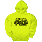*HOODIE* Turns out DEI wasn’t holding the country back. It was holding it together Unisex Hoodie-Hoodie-The Original God Ain't Petty But I Am
