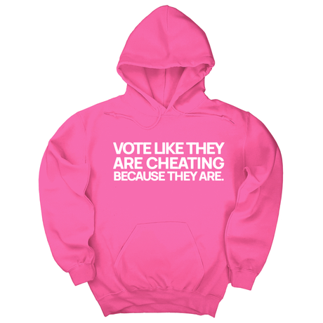 *HOODIE* Vote like they are cheating because they are Unisex Hoodie-Hoodie-The Original God Ain't Petty But I Am