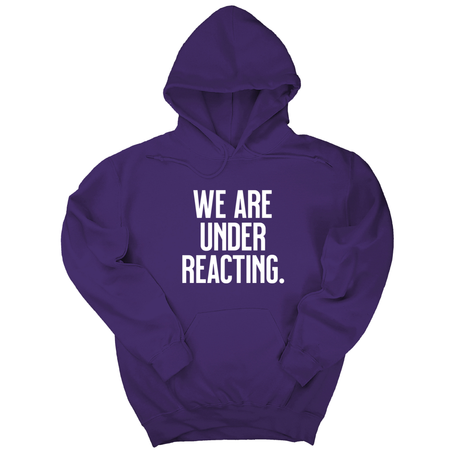 *HOODIE* We are under reacting Unisex Hoodie-Hoodie-The Original God Ain't Petty But I Am