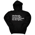 *HOODIE* We literally have to fight our government for our rights Unisex Hoodie-Hoodie-The Original God Ain't Petty But I Am