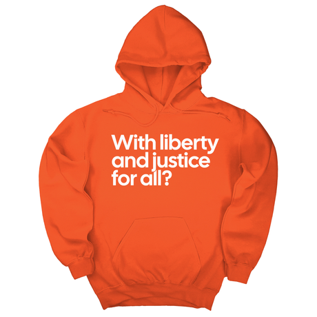 *HOODIE* With liberty and justice for all? Unisex Hoodie-Hoodie-The Original God Ain't Petty But I Am