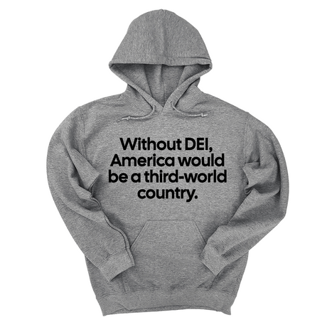 *HOODIE* Without DEI, America Would Be a Third-World Country Unisex Hoodie-Hoodie-The Original God Ain't Petty But I Am