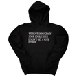 *HOODIE* Without Democracy Your Single Issue Doesn't Get a Vote Either Unisex Hoodie-Hoodie-The Original God Ain't Petty But I Am