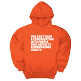 *HOODIE* You Can't Have a Conversation with People Who Refuse to Acknowledge Reality Unisex Hoodie-Hoodie-The Original God Ain't Petty But I Am