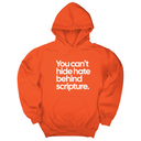 *HOODIE* You Can’t Hide Hate Behind Scripture Unisex Hoodie-Hoodie-The Original God Ain't Petty But I Am