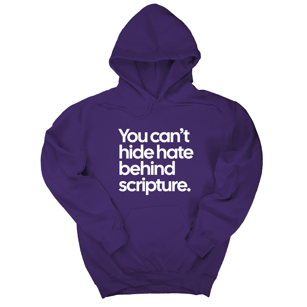*HOODIE* You Can’t Hide Hate Behind Scripture Unisex Hoodie-Hoodie-The Original God Ain't Petty But I Am