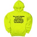 *HOODIE* You can’t delete America’s worst history while actively recreating it Unisex Hoodie-Hoodie-The Original God Ain't Petty But I Am