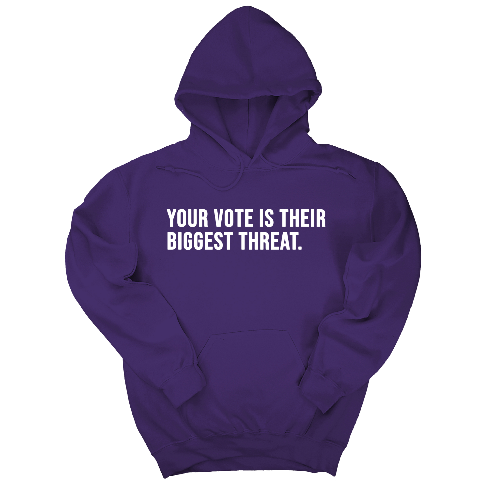 *HOODIE* Your vote is their biggest threat Unisex Hoodie-Hoodie-The Original God Ain't Petty But I Am