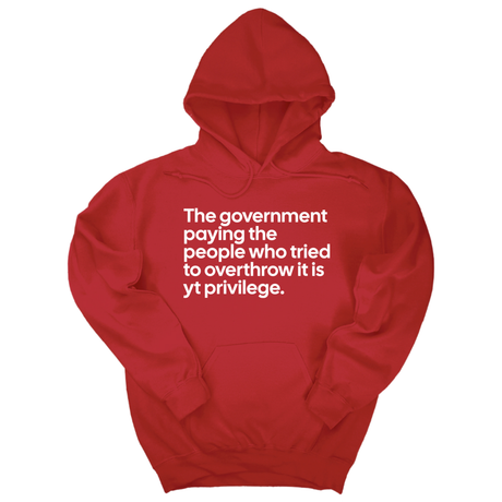 *HOODIE*The Government Paying the People Who Tried to Overthrow It Is YT Privilege Unisex Hoodie-Hoodie-The Original God Ain't Petty But I Am