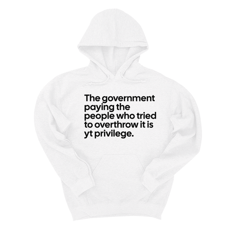 *HOODIE*The Government Paying the People Who Tried to Overthrow It Is YT Privilege Unisex Hoodie-Hoodie-The Original God Ain't Petty But I Am
