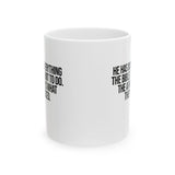 He has done everything the Bible says not to do. The AI image is what they noticed Mug 11oz (White & Black)-Mug-The Original God Ain't Petty But I Am