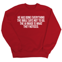 He has done everything the Bible says not to do. The AI image is what they noticed Unisex Sweatshirt-Sweatshirt-The Original God Ain't Petty But I Am