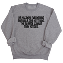 He has done everything the Bible says not to do. The AI image is what they noticed Unisex Sweatshirt-Sweatshirt-The Original God Ain't Petty But I Am