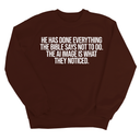 He has done everything the Bible says not to do. The AI image is what they noticed Unisex Sweatshirt-Sweatshirt-The Original God Ain't Petty But I Am