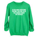 He has done everything the Bible says not to do. The AI image is what they noticed Unisex Sweatshirt-Sweatshirt-The Original God Ain't Petty But I Am