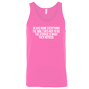 He has done everything the Bible says not to do. The AI image is what they noticed Unisex Tank Top-T-Shirt-The Original God Ain't Petty But I Am