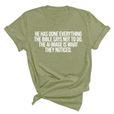 He has done everything the Bible says not to do. The AI image is what they noticed Unisex Tee-T-Shirt-The Original God Ain't Petty But I Am