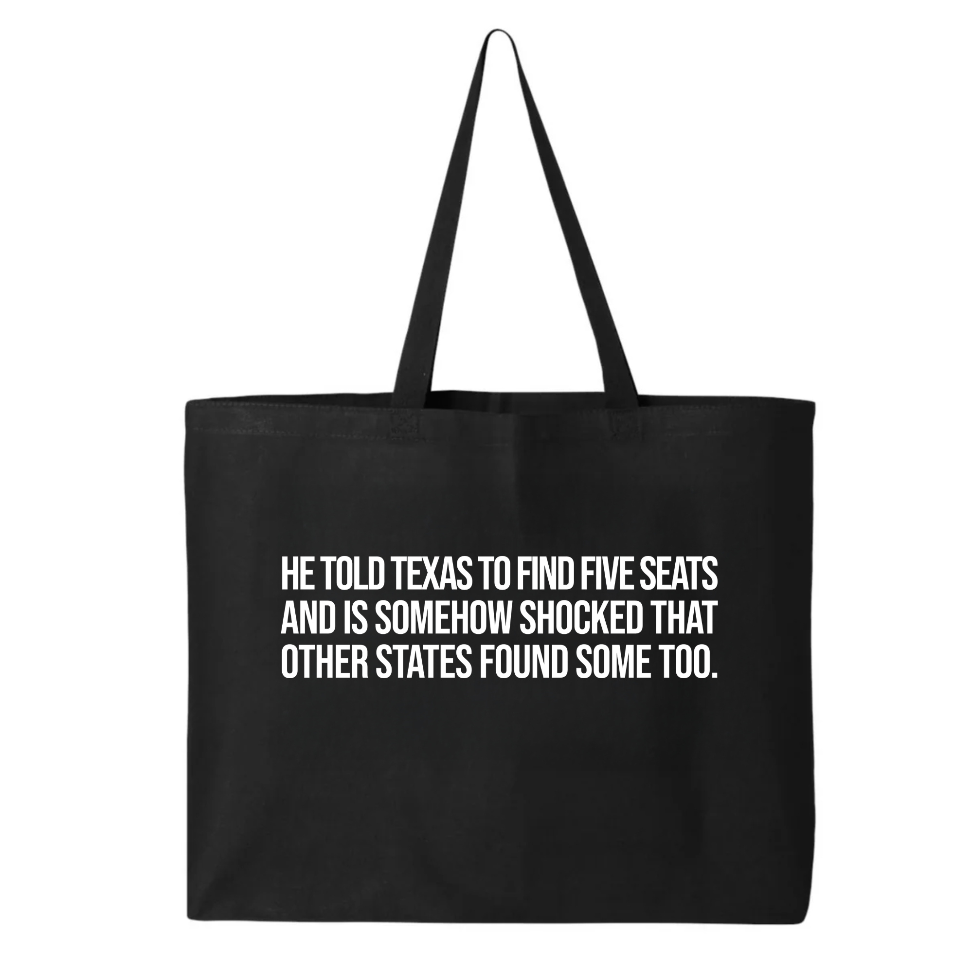 He told Texas to find five seats and is somehow shocked that other states found some too Tote bag-Tote Bag-The Original God Ain't Petty But I Am