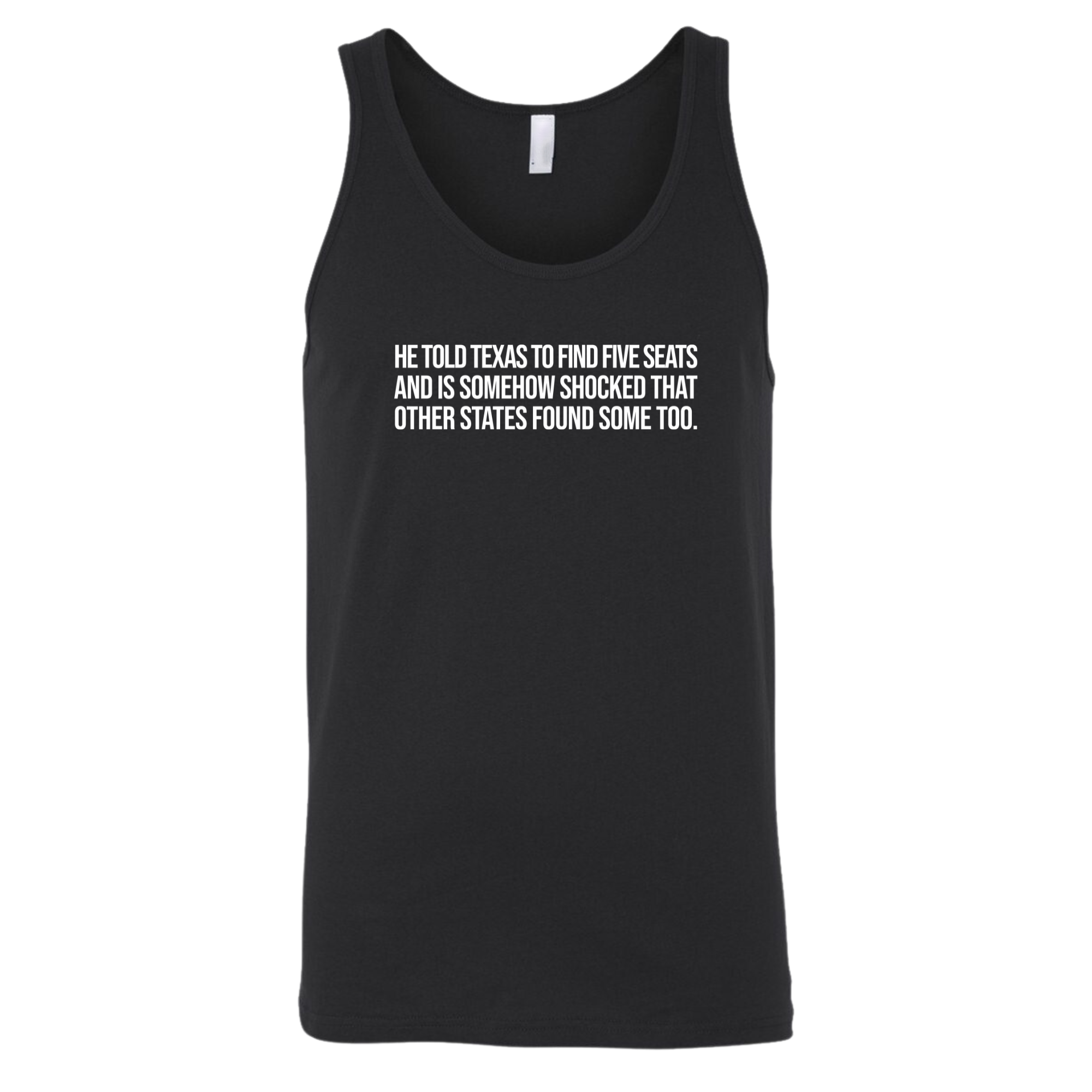 He told Texas to find five seats and is somehow shocked that other states found some too Unisex Tank Top-T-Shirt-The Original God Ain't Petty But I Am