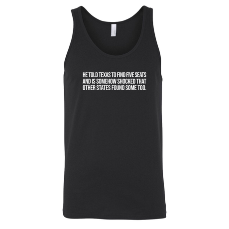He told Texas to find five seats and is somehow shocked that other states found some too Unisex Tank Top-T-Shirt-The Original God Ain't Petty But I Am