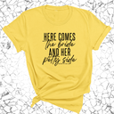 Here comes the bride and her Petty side Unisex Tee-T-Shirt-The Original God Ain't Petty But I Am