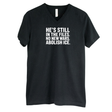 He's Still in the Files. No New Wars. Abolish ICE *BLACK V-NECK* Unisex Tee-T-Shirt-The Original God Ain't Petty But I Am