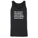 His Momma Named Him Lake Ontario, Imma Call Him Lake Ontario Unisex Tank Top