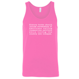 History books should include screenshots of Americans calling themselves patriots while voting the country into collapse Unisex Tank Top-T-Shirt-The Original God Ain't Petty But I Am