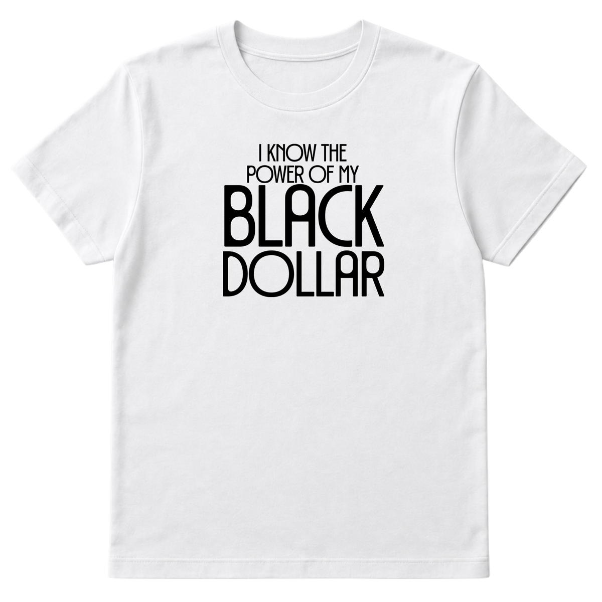 I Know the Power of My Black Dollar Unisex Tee-T-Shirt-The Original God Ain't Petty But I Am
