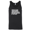 I Refuse to Have "Good Manners" When Black People Are Being Murdered by the Police Unisex Tank Top-T-Shirt-The Original God Ain't Petty But I Am