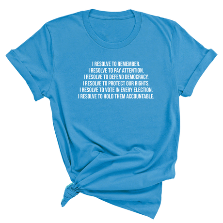 I Resolve Unisex Tee-T-Shirt-The Original God Ain't Petty But I Am
