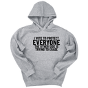 I Vote to Protect Everyone The Other Side is Trying to Erase Unisex Hoodie-Hoodie-The Original God Ain't Petty But I Am