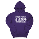 I Vote to Protect Everyone The Other Side is Trying to Erase Unisex Hoodie-Hoodie-The Original God Ain't Petty But I Am