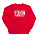 I Vote to Protect Everyone The Other Side is Trying to Erase Unisex Sweatshirt-Sweatshirt-The Original God Ain't Petty But I Am