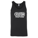 I Vote to Protect Everyone The Other Side is Trying to Erase Unisex Tank Top-T-Shirt-The Original God Ain't Petty But I Am